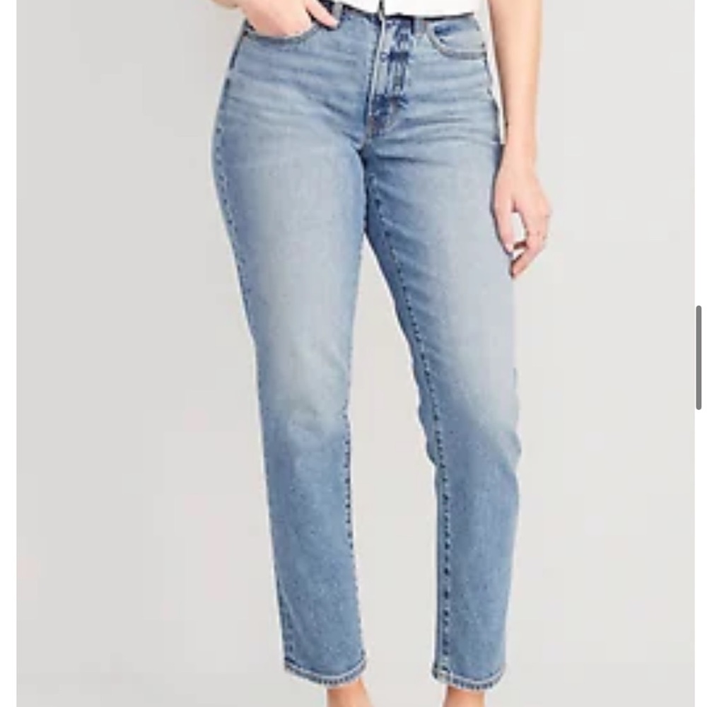 Old Navy Curvy High Rise Straight Jeans